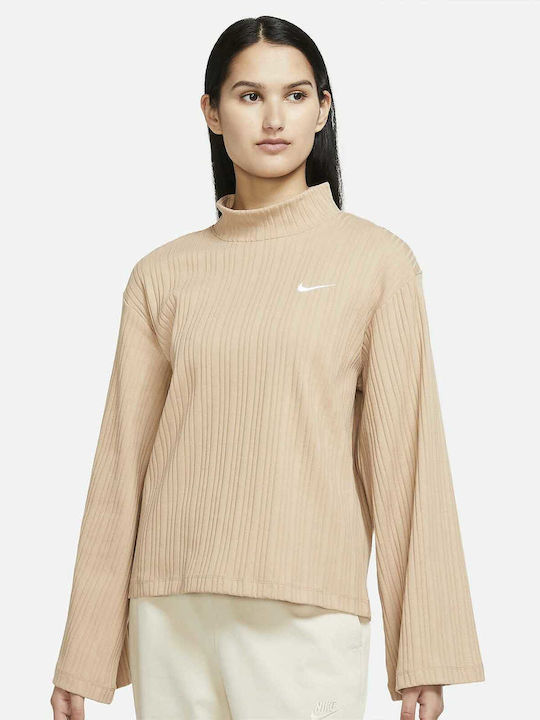 Nike Спортно Облекло Дамска Блуза Памучна Дълъг...