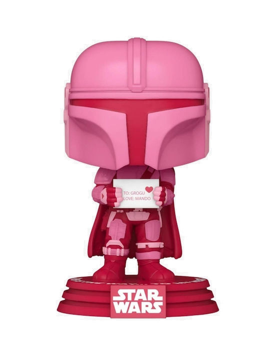 Funko Поп! Филми: Междузвездни войни: Мандалорианецът - Valentines The Mandalorian 495 Люлееща се глава Chase