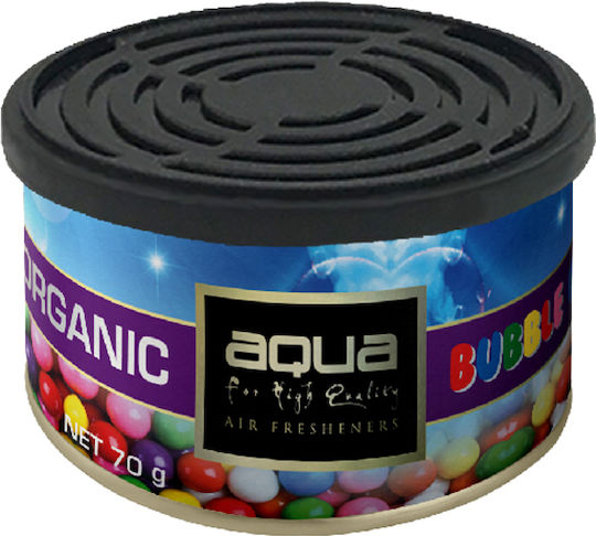 Aqua Αρωματική Κονσέρβα Κονσόλας/Ταμπλό Αυτοκινήτου Organic Can Bubble Gum 70gr