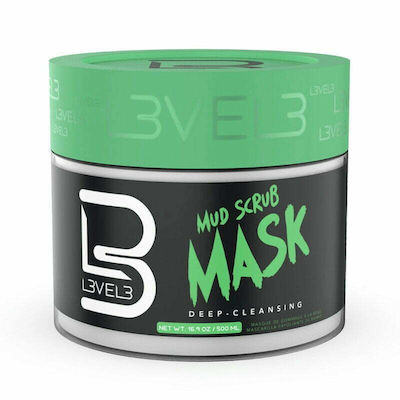 L3vel3 Mud Scrub Mask Scrub for Face 500ml