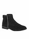 Suede Women's Ankle Boots Black