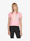 Bluza Damă Crop Tricou Roz