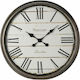 JK Home Decoration Античен стенен часовник Пластмаса Кафяв Ø76см