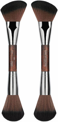 Make Up For Ever 158 Double-Ended Sculpting Brush Πινέλο Foundation με Συνθετική Τρίχα