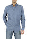 GAP Men's Shirt Long Sleeve Blue