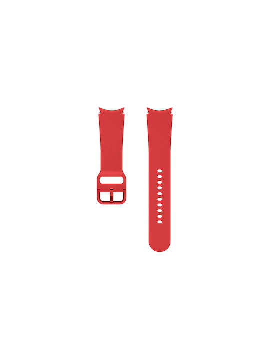 Samsung Sport M/L Armband Silikon Rot (Galaxy Watch4/5/6/7/FE/4 Classic/6 Classic/5 Pro)