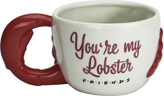 Abysse You Are My Lobster Cană Ceramică Bej 500ml
