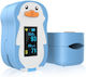 Fingertip Pulse Oximeter Kids Penguin Blue