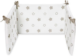 Pali Stars Stelle Crib Bumpers Classic Inside Beige 45x180cm