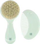 Kikka Boo Baby Brush & Comb Savanna Mint 2pcs