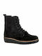 Suede Women's Ankle Boots Black