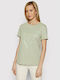 Guess Γυναικείο T-shirt Soft Green με Στάμπα