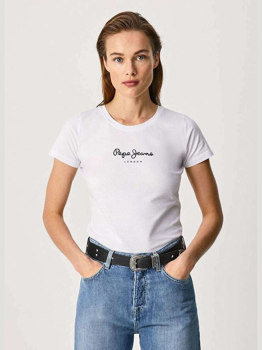 Pepe Jeans Virginia Women's Short Sleeve Sport Blouse Λευκό
