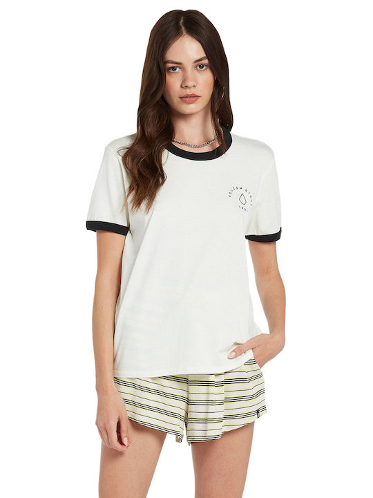 Volcom Femeie Tricou Alb