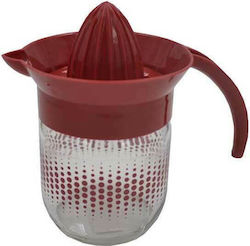 Sidirela E-4002 Glass Lemon Classic Juicer with Container Red