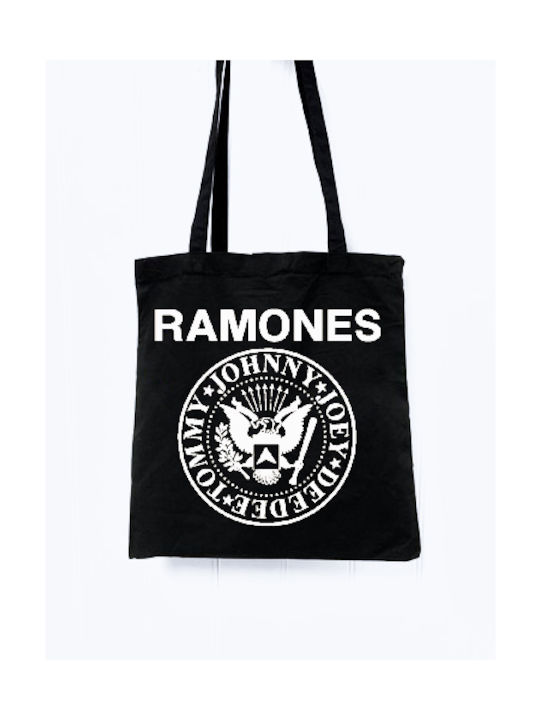 Ramones shopping bag in black color