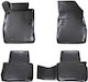 Rizline Set of Front and Rear Mats 4pcs Tray Type for Nissan Juke 2010-2019 Black
