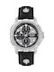 Versus by Versace Uhr Chronograph Batterie mit Schwarz Lederarmband
