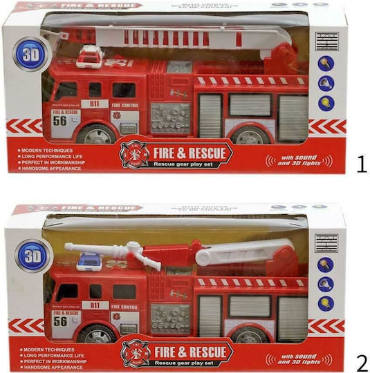 Kider Toys Fire & Rescue Φορτηγό Πυροσβεστικό (Διάφορα Σχέδια) 1τμχ