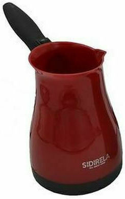 Sidirela Κόκκινο Electric Greek Coffee Pot 500W with Capacity 500ml Red