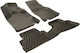 Rizline Set of Front and Rear Mats 4pcs Tray Type for Toyota Corolla 1992-1998 Black