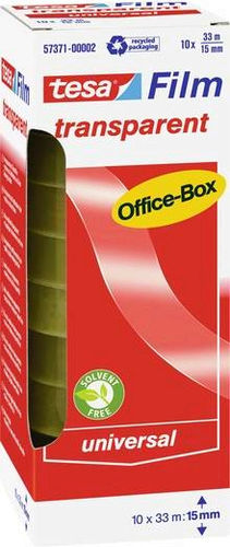 Tesa Tape 15mm x 33m 10pcs Transparent
