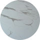 Zita Plus Carrara Round Table Surface Werzalit Carrara 60x60x2.5cm 13.0014 1pcs