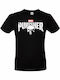B&C The Punisher T-shirt σε Μαύρο χρώμα
