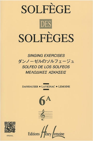 Henry Lemoine Solfege Des Solfeges Vol.6A ΒΣ016 Henry Lemoine Solfege Des Solfeges Vol.6A ΒΣ016