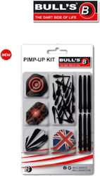 Bull's Pimp-Up Kit Set de Flights, Shafts din Plastic și Vârfuri