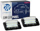 M-Tech Φώτα Πινακίδας Led 12V για Nissan Altima / Maxima / Murano / Pathfinder / X-Trail 2τμχ