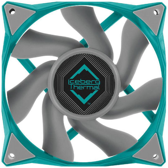 Iceberg Thermal IceGALE Case Fan 120mm (1850rpm / 76cfm) Χωρίς Led Φωτισμό και Σύνδεση 4-Pin PWM Teal