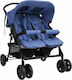 vidaXL Adjustable Double Stroller Suitable for ...