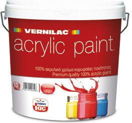 Vernilac Acrylic Paint Plastic Acrilyc Paint for Exterior Use White 750ml