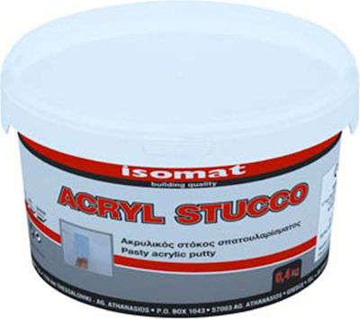 Isomat Acryl Stucco Chit de Utilizare Generală Pregătit / Acrilic Alb 400gr