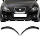 Front Headlights Eyebrows for Seat Altea / Leon / Toledo 2005-2009 Evil Eye