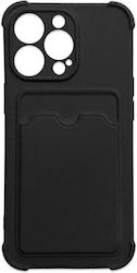 Hurtel Card Armor Back Cover Σιλικόνης Μαύρο (i...