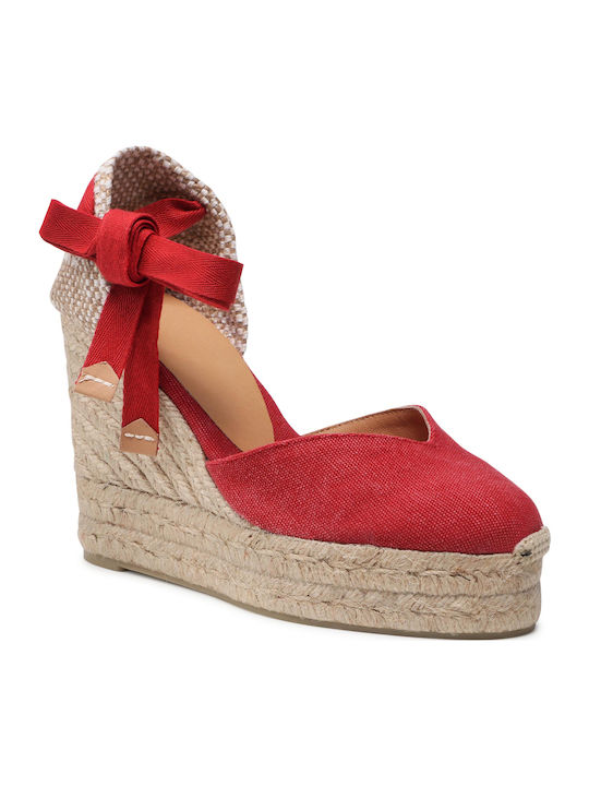 Chiara Platforme Dama Tip Espadrile Roșii