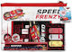 Diakakis Kinder Schreibwarenset mit Bleistift, Spitzer, Radiergummi, Notizbuch, Lineal und Etui 7Stück