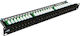 Alantec PK033 Patch Panel for Rack 1U with 48 cat5e Ports Black
