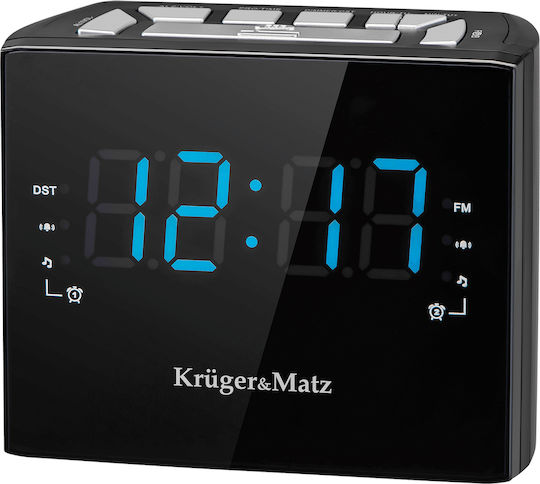 Kruger & Matz Digital Kunststoff Schwarze Tischuhr