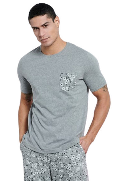 BodyTalk Herren T-Shirt Kurzarm Grey Melanze
