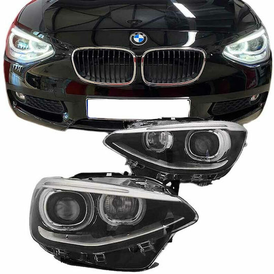 Depo Предни светлини Ангелски очи LED за BMW Серия 1 F20 / F21 2011-2014 2бр