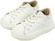 Babywalker Baptism Leather Sneakers White