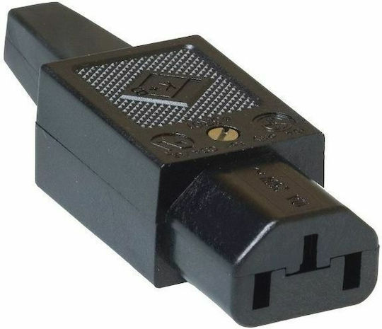 Intronics C13 Φις Ρεύματος Θηλυκό Τροφοδοτικού Μαύρο