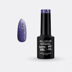 Elixir Semi Gel Хибриден Лак за Нокти 697 Lilac...