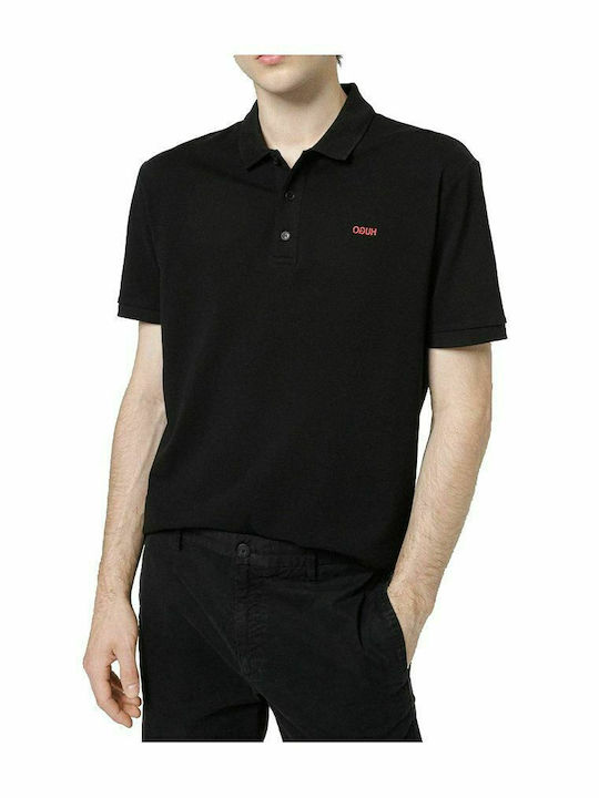Hugo Boss Ανδρικό T-shirt Polo Μαύρο