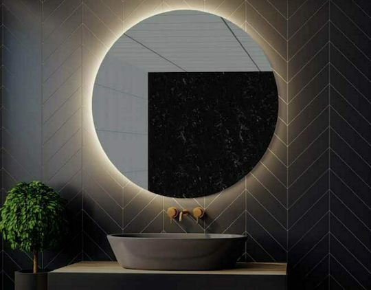 Karag Sardes Runder Badezimmerspiegel LED 70x70cm