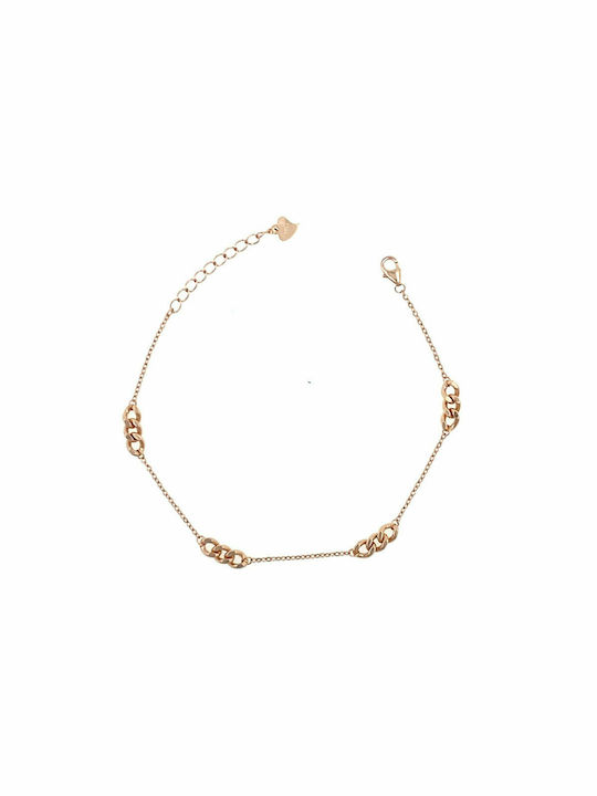 Bracelet made of 925 silver rose gold plated