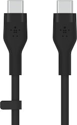 Belkin BoostCharge Flex USB 2.0 Cable USB-C male - USB-C male Μαύρο 3m (CAB009BT3MBK)